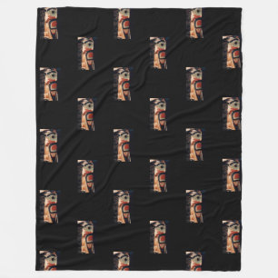 Couverture Polaire Fancy Alaska Carved Totem Pole photo conçu