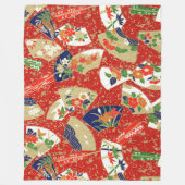 Couverture Polaire Fans Japonais En Rouge (Devant)