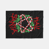 Couverture Polaire Fantaisie & Hail unique Père Noël Sucre de can (Devant (Horizontal))