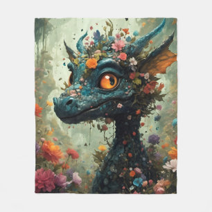 Couverture Polaire Fantaisie de bébé dragon