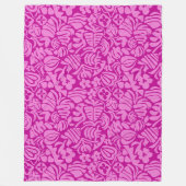 Couverture Polaire Fantaisie de fraise en rose (Devant)