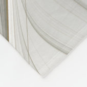 Couverture Polaire Fantaisie florale avec fractal abstrait moderne or (Coin)