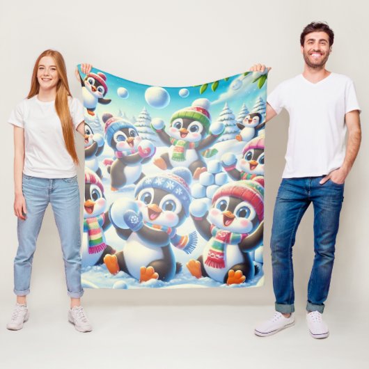 Couverture Polaire Fantasie d'hiver (En situation)