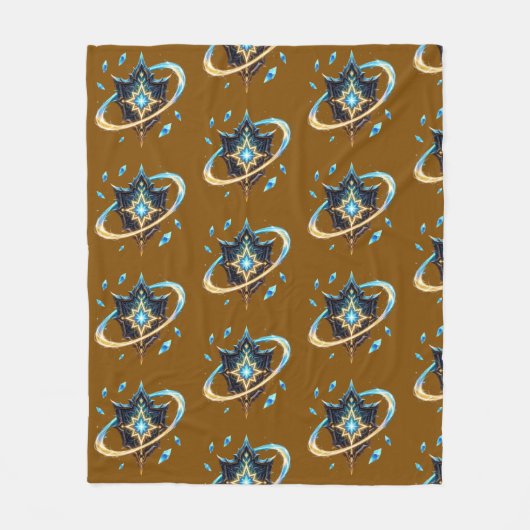 Couverture Polaire Fantasy Emblem with Floating Blades – Magical Ener (Devant)