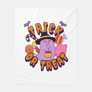 Couverture Polaire Fantôme adorable d'Halloween Trick or Treat