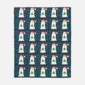 Couverture Polaire Fantôme avec arbre de Noël (Devant)