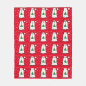 Couverture Polaire Fantôme avec arbre de Noël (Devant)