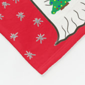 Couverture Polaire Fantôme avec arbre de Noël (Coin)