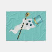 Couverture Polaire Fantôme blanc dans le chapeau supérieur avec canne (Devant (Horizontal))