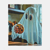 Couverture Polaire Fantôme convivial Avec Cookie (Devant)