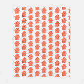 Couverture Polaire Fantôme de crème orange (Devant)