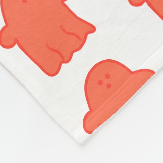 Couverture Polaire Fantôme de crème orange (Coin)