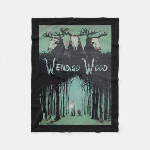 Couverture Polaire Fantôme De La Forêt Cryptid Wendigo Bois