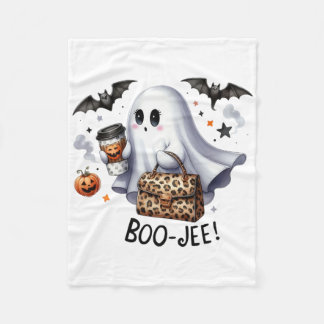 Couverture Polaire Fantôme Halloween Éffrayant Boom Automne Halloween