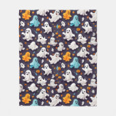 Couverture Polaire fantôme heureux halloween (Devant)