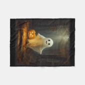 Couverture Polaire Fantôme Marcher Dans La Forêt Costume Halloween Ho (Devant (Horizontal))