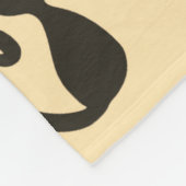 Couverture Polaire Fantôme, toiles d'araignées et chats noirs Jaune (Coin)