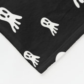 Couverture Polaire Fantômes d'Halloween foncé (Coin)