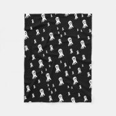 Couverture Polaire Fantômes d'Halloween foncé (Devant)