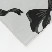 Couverture Polaire Fantômes mignons avec Coquette Black Bows Hallowee (Coin)