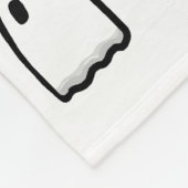 Couverture Polaire Fantômes mignons noir et blanc (Coin)