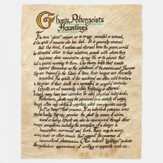 Couverture Polaire Fantômes, Poltéristes, Haunings (Devant)