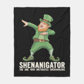 Couverture Polaire Farceur de Shenanigator Saint-Patrick Dabbing (Devant)