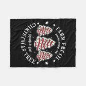 Couverture Polaire Farm Fresh Ready To Eat Christmas Tree Cake Funny  (Devant (Horizontal))