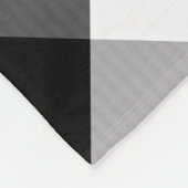 Couverture Polaire Farmhouse Black White Buffalo Vérifier avec nom (Coin)