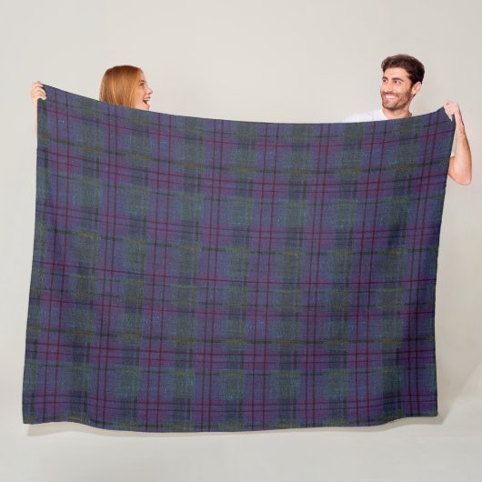 Couverture Polaire Farmhouse Navy Blue Tartan (En situation)