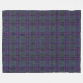 Couverture Polaire Farmhouse Navy Blue Tartan (Devant (Horizontal))