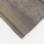 Couverture Polaire Farmhouse Rustic White Deer Ribbon Nom de famille (Coin)