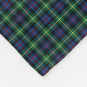 Couverture Polaire Farquharson Clan bleu, vert et noir Tartan (Coin)