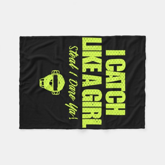Couverture Polaire Fastpitch Softll Funny Catcher  (Devant (Horizontal))