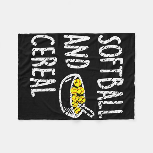 Couverture Polaire Fastpitch Softll Funny Cereal  (Devant (Horizontal))