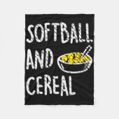 Couverture Polaire Fastpitch Softll Funny Cereal  (Devant)