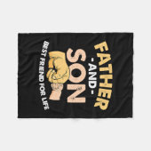 Couverture Polaire Father's Day Father And Son Best Friends For Life (Devant (Horizontal))