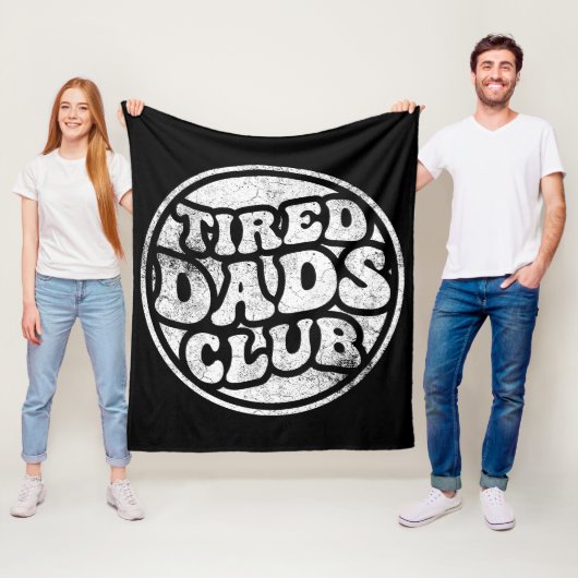 Couverture Polaire Fatigué Dads Club Funny (En situation)