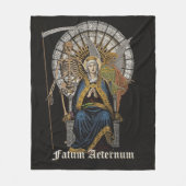 Couverture Polaire Fatum Aeternum - Design gothique (Devant)