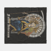 Couverture Polaire Fatum Aeternum - Design gothique (Devant (Horizontal))