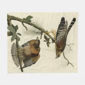 Couverture Polaire Faucon à épaulettes - Audubon's Birds of America (Devant (Horizontal))