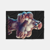 Couverture Polaire Faucon Flexing ventilateur Lover Bodybuilding Gym  (Devant (Horizontal))