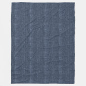 Couverture Polaire Fausse Jean Bleu Denim (Devant)