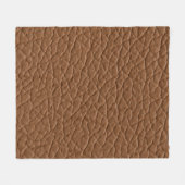 Couverture Polaire Faux cuir teintes brun clair texture majeure. abs (Devant (Horizontal))