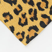 Couverture Polaire Faux Empreinte de léopard de fourrure dans les cou (Coin)