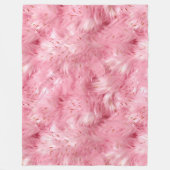 Couverture Polaire Faux Faux Rose (Devant)