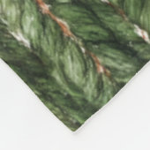 Couverture Polaire Faux fils verts tissés Noël (Coin)