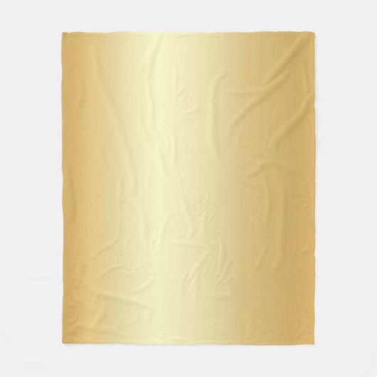 Couverture Polaire Faux Gold Blank Modèle Glamor Moderne (Devant)