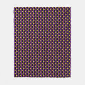 Couverture Polaire Faux Gold Crowns Purple Black Stripes Mardi Gras (Devant)