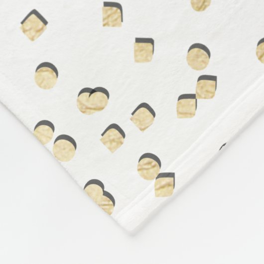 Couverture Polaire Faux Gold M. et Mme Monogram Mariage (Coin)